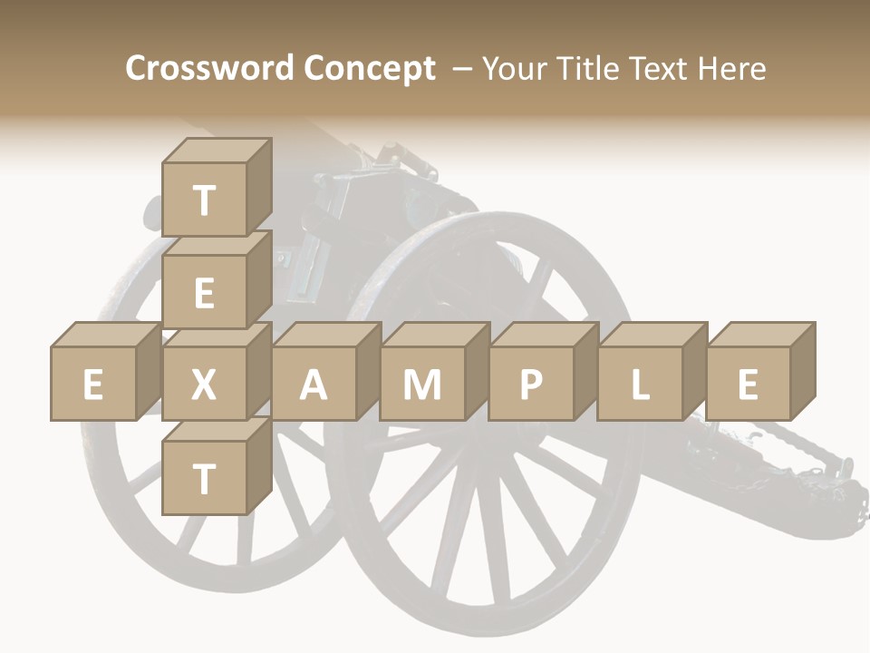 Gun Rusty Bronze PowerPoint Template