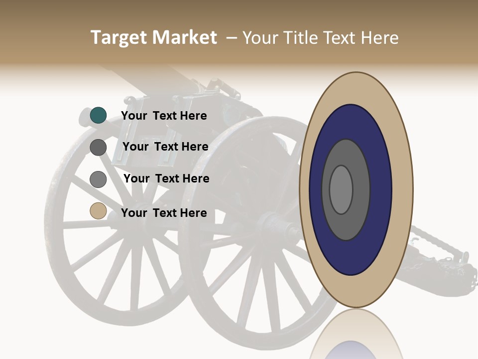 Gun Rusty Bronze PowerPoint Template