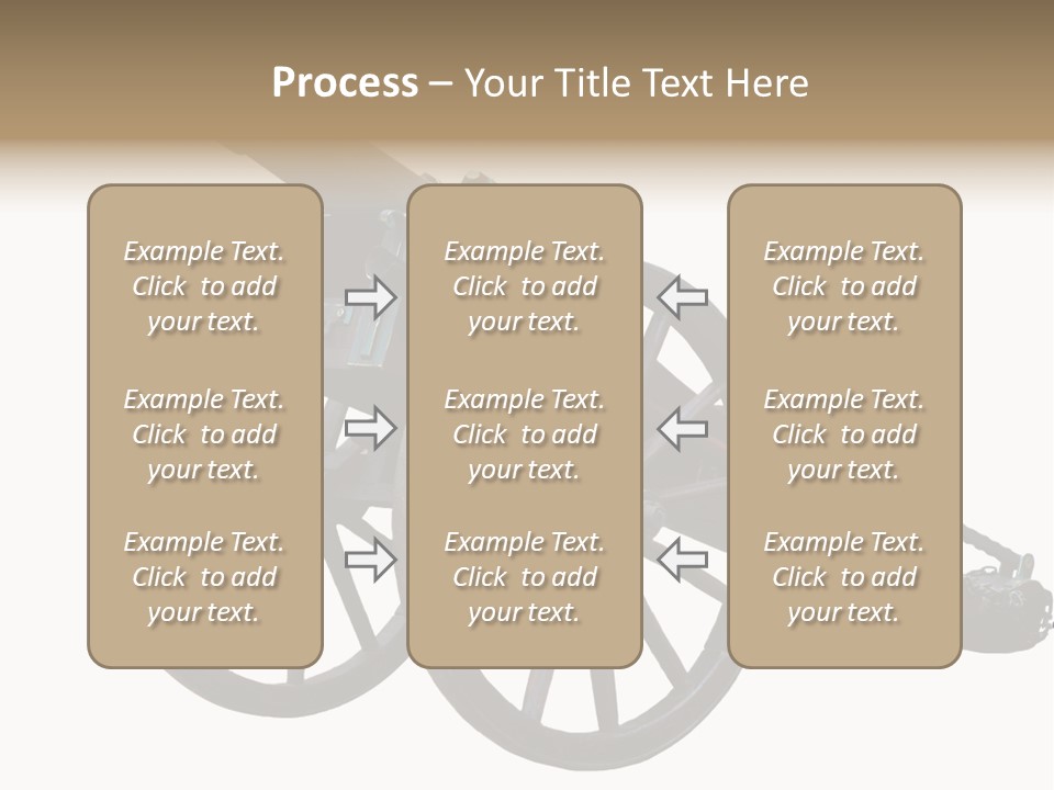 Gun Rusty Bronze PowerPoint Template