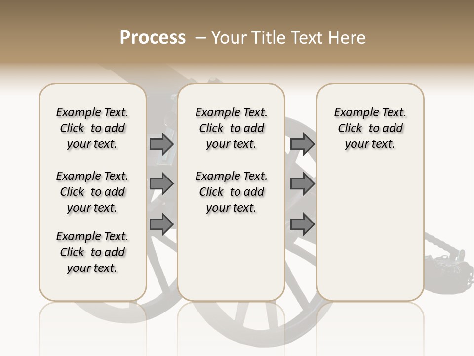 Gun Rusty Bronze PowerPoint Template