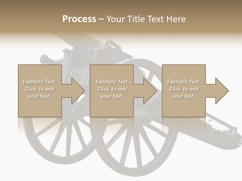 Gun Rusty Bronze PowerPoint Template