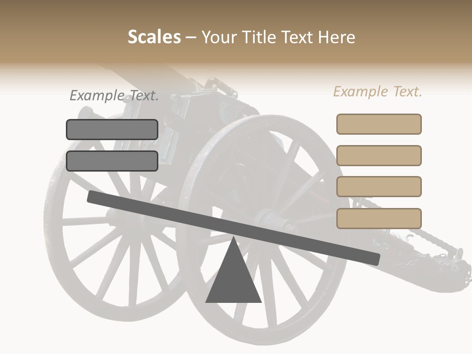 Gun Rusty Bronze PowerPoint Template