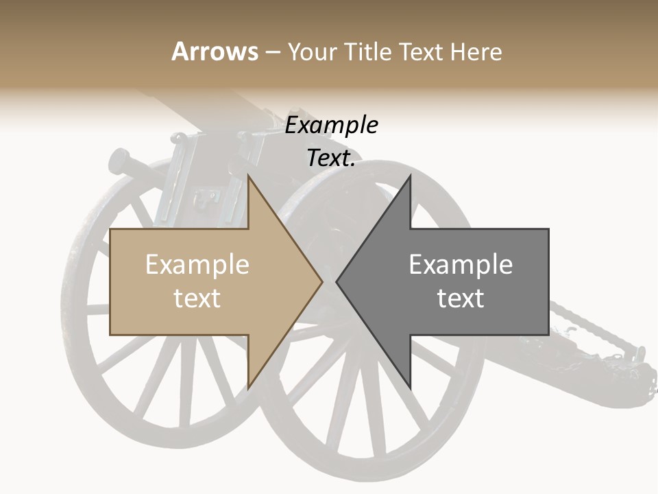 Gun Rusty Bronze PowerPoint Template