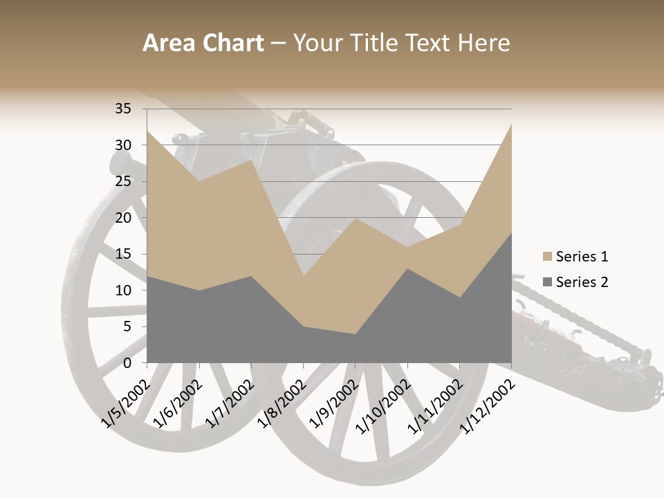Gun Rusty Bronze PowerPoint Template