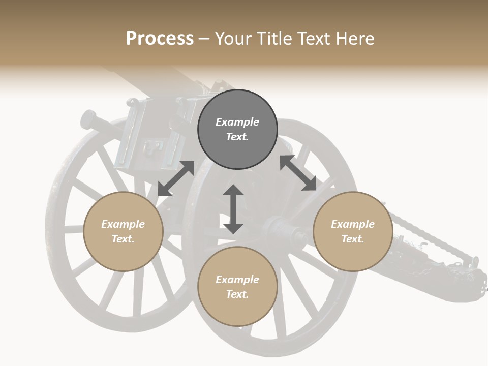 Gun Rusty Bronze PowerPoint Template