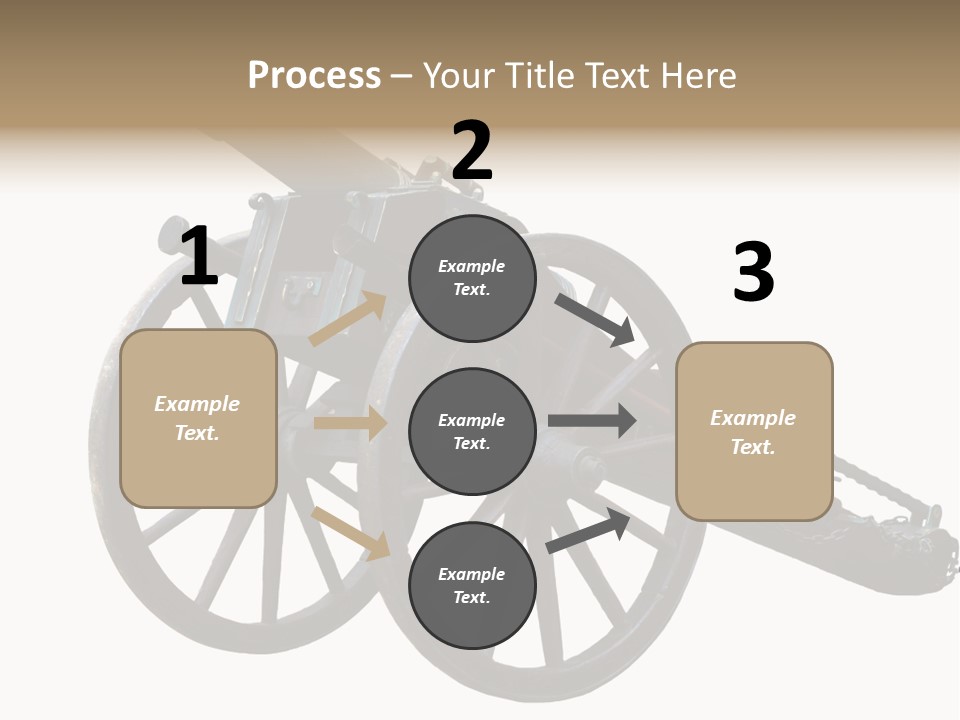 Gun Rusty Bronze PowerPoint Template