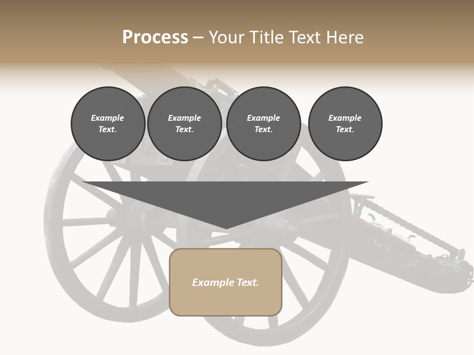 Gun Rusty Bronze PowerPoint Template