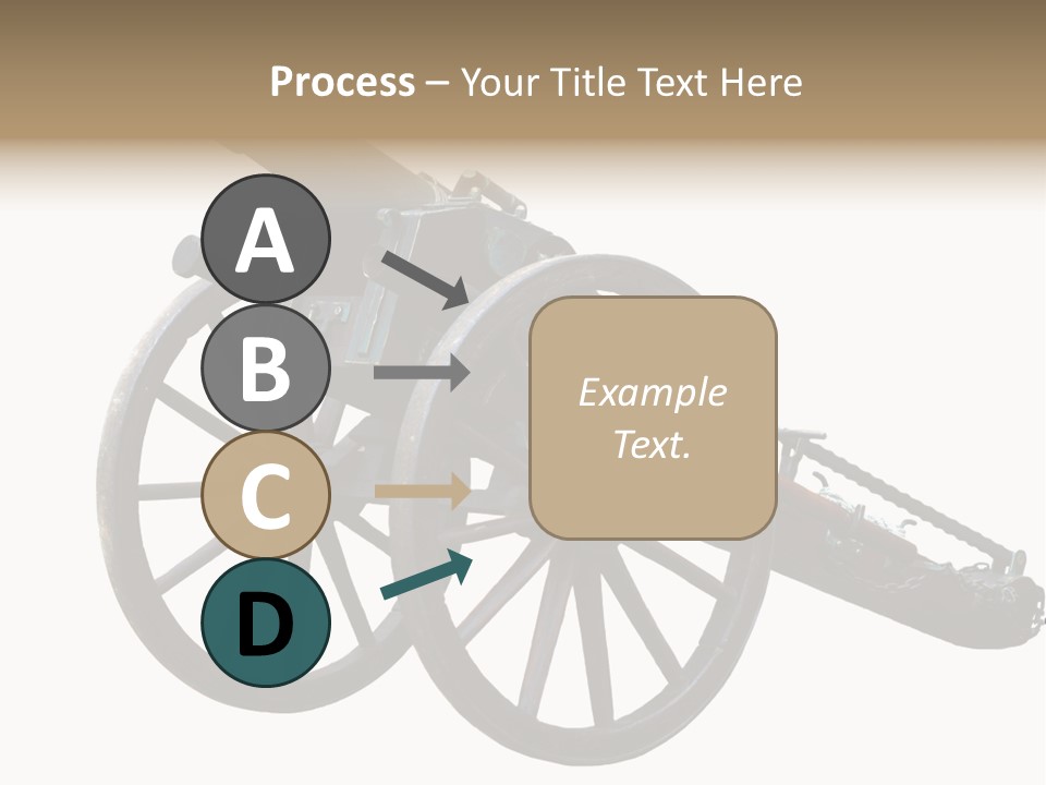 Gun Rusty Bronze PowerPoint Template