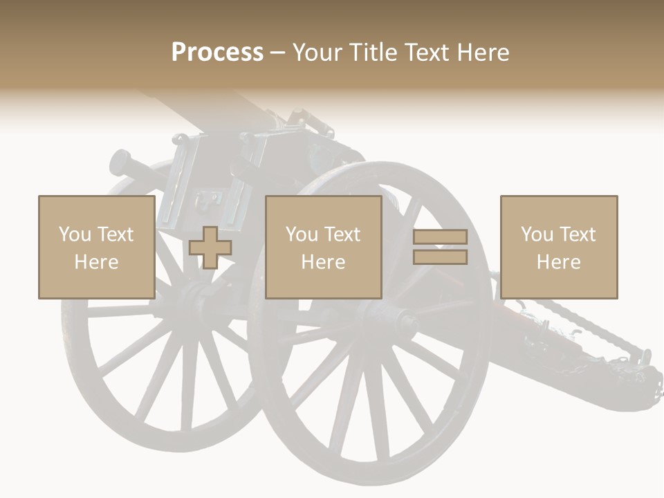 Gun Rusty Bronze PowerPoint Template