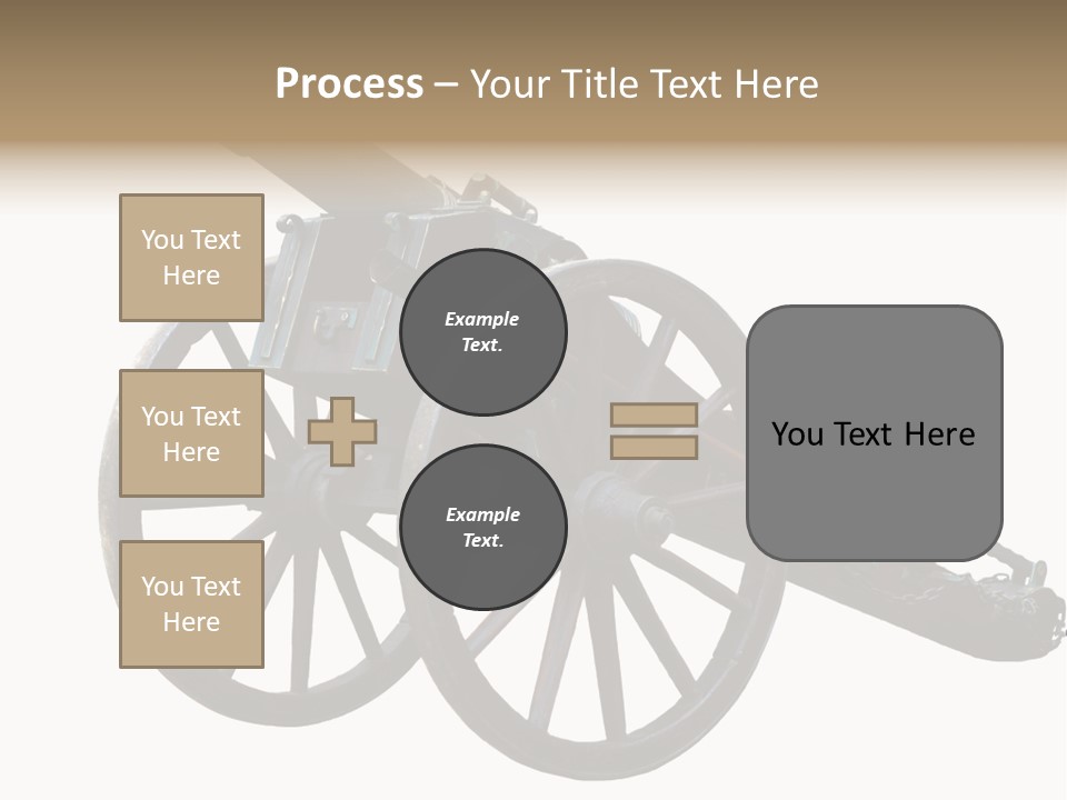 Gun Rusty Bronze PowerPoint Template