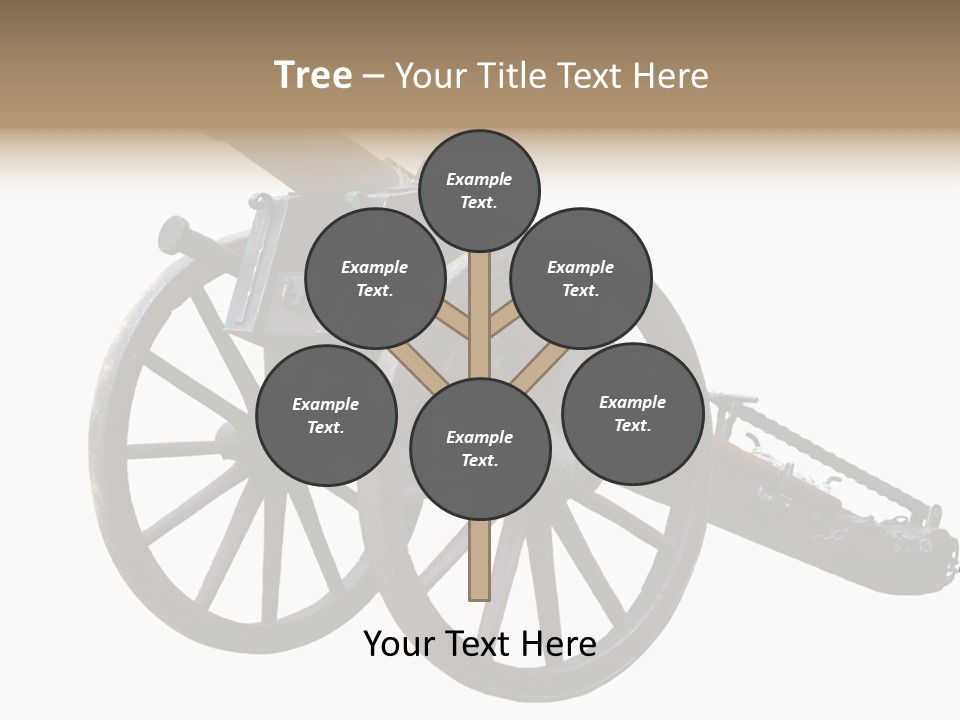 Gun Rusty Bronze PowerPoint Template