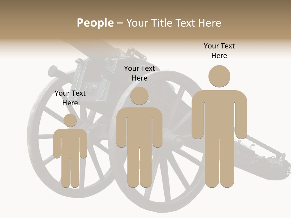 Gun Rusty Bronze PowerPoint Template