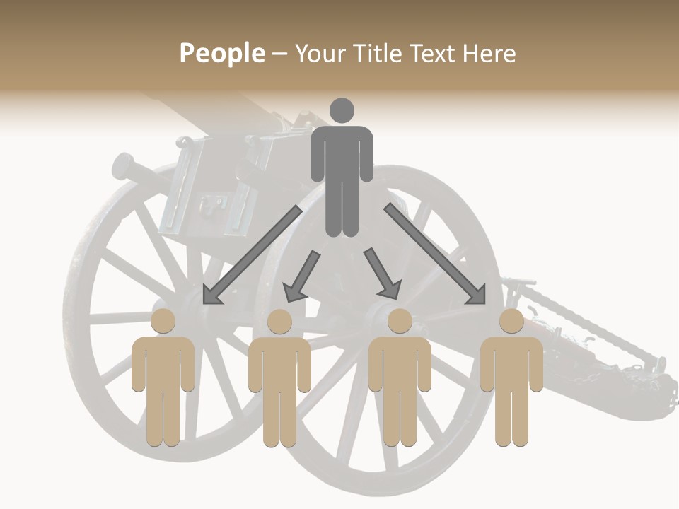 Gun Rusty Bronze PowerPoint Template