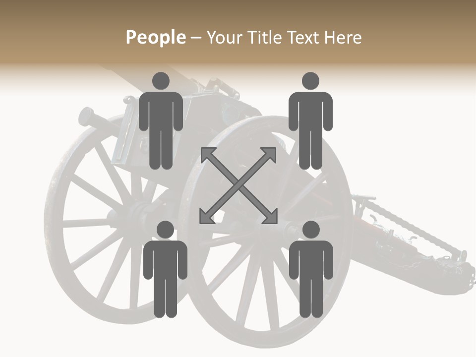 Gun Rusty Bronze PowerPoint Template