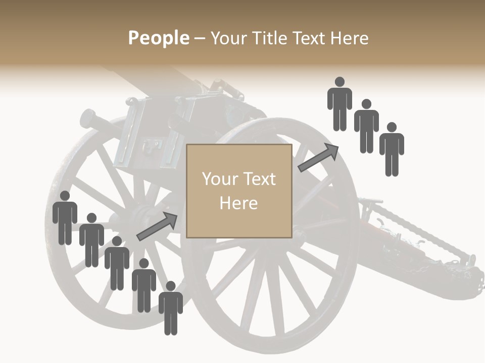 Gun Rusty Bronze PowerPoint Template