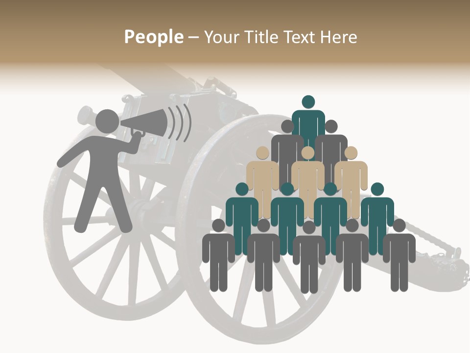 Gun Rusty Bronze PowerPoint Template