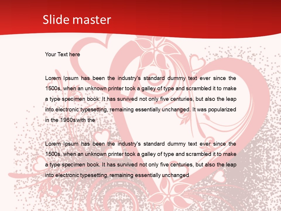 Celebration Valentine Greeting PowerPoint Template