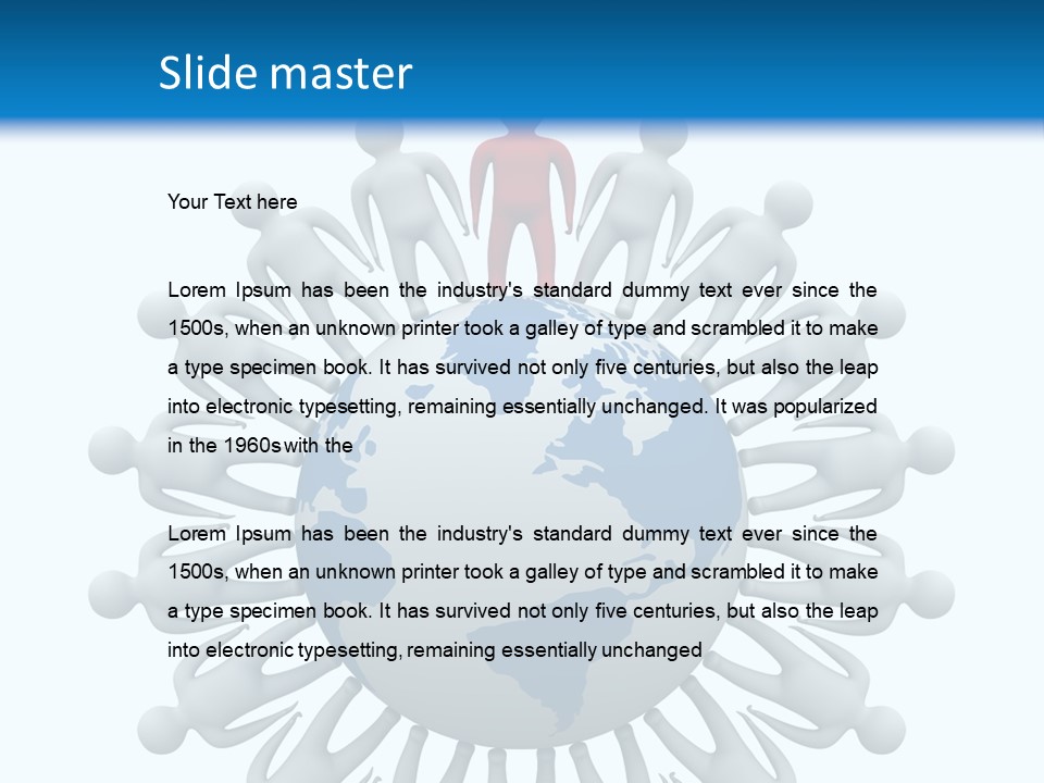 A Person Standing On Top Of A Globe PowerPoint Template