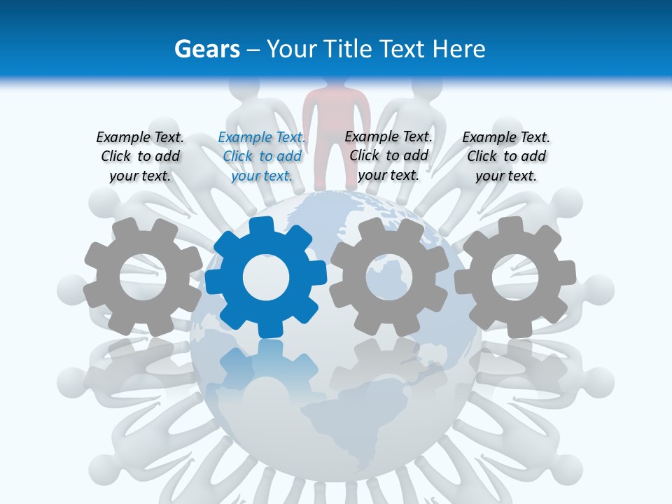 A Person Standing On Top Of A Globe PowerPoint Template