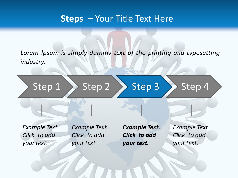 A Person Standing On Top Of A Globe PowerPoint Template