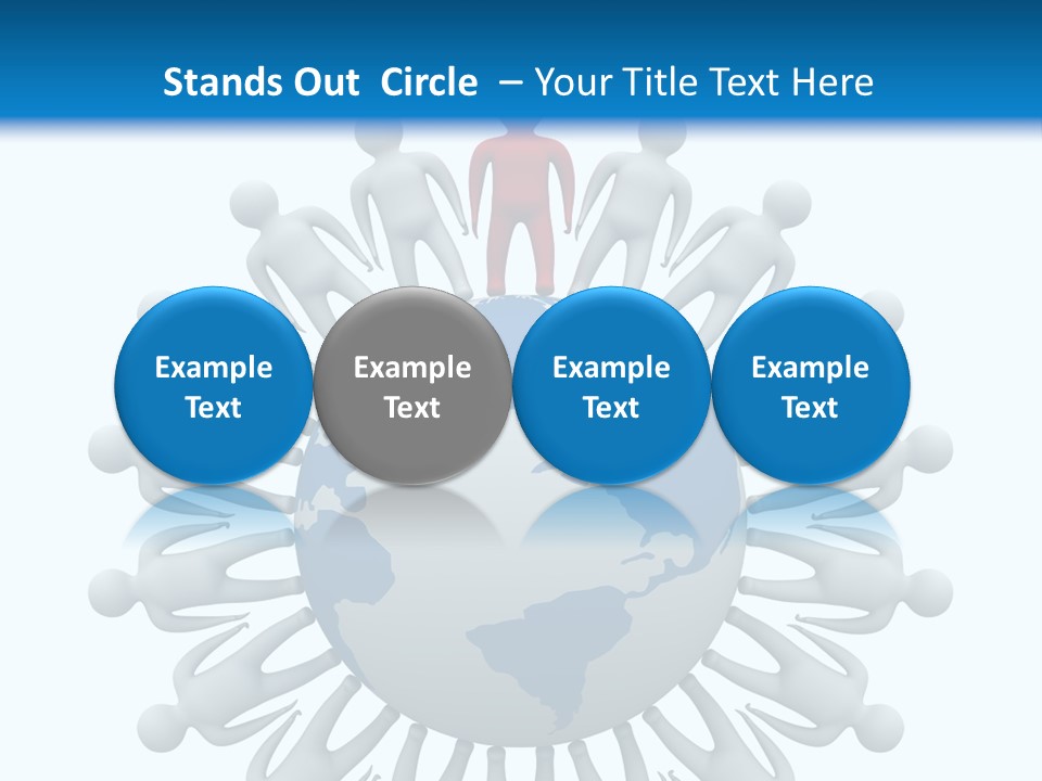 A Person Standing On Top Of A Globe PowerPoint Template