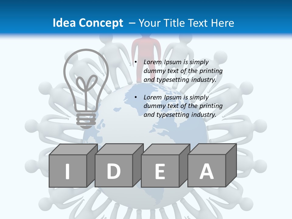 A Person Standing On Top Of A Globe PowerPoint Template