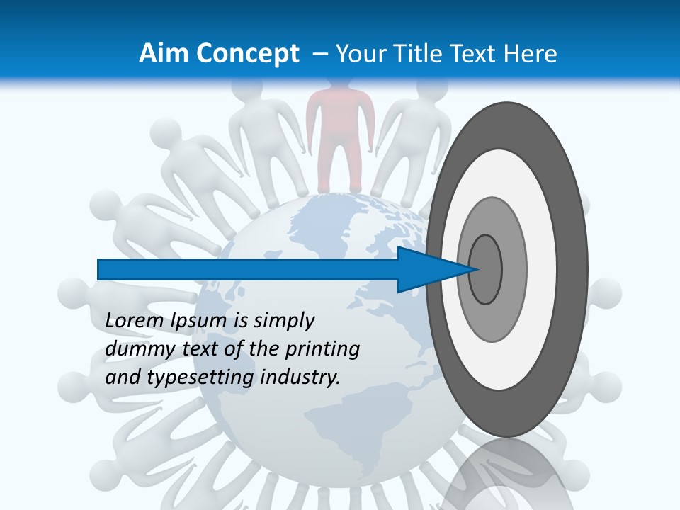 A Person Standing On Top Of A Globe PowerPoint Template