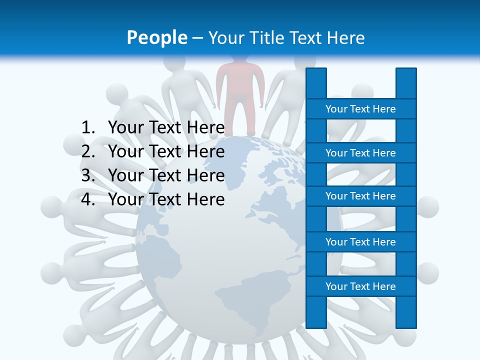 A Person Standing On Top Of A Globe PowerPoint Template