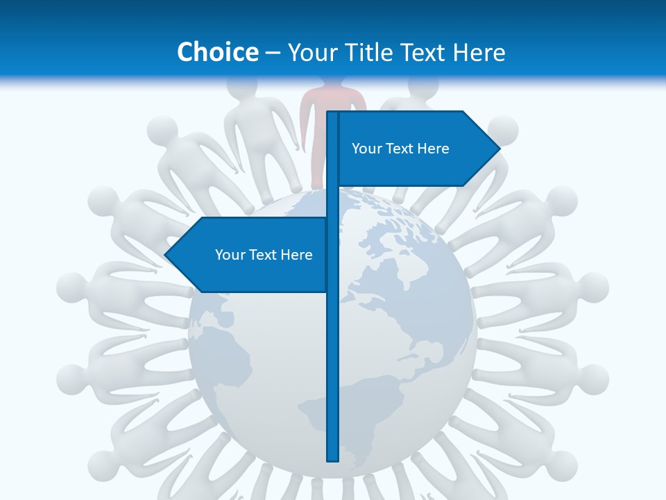 A Person Standing On Top Of A Globe PowerPoint Template