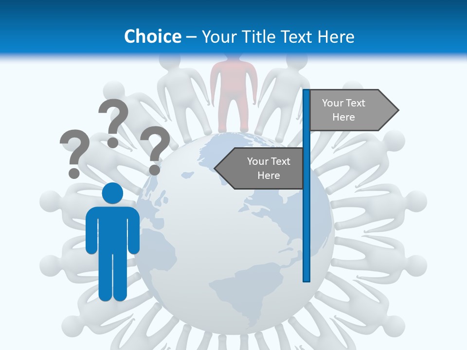 A Person Standing On Top Of A Globe PowerPoint Template