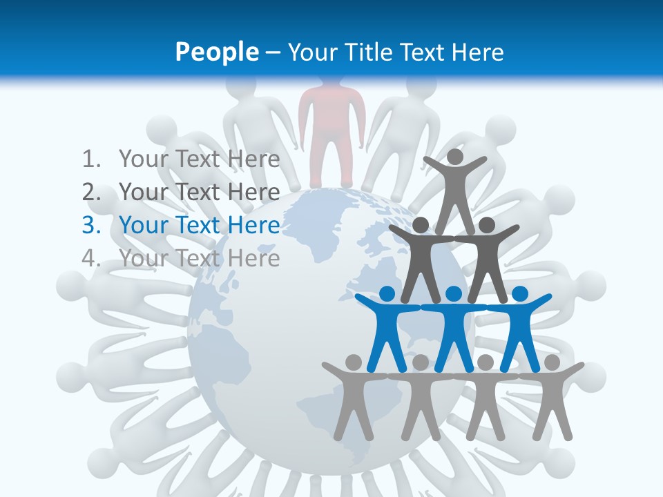 A Person Standing On Top Of A Globe PowerPoint Template