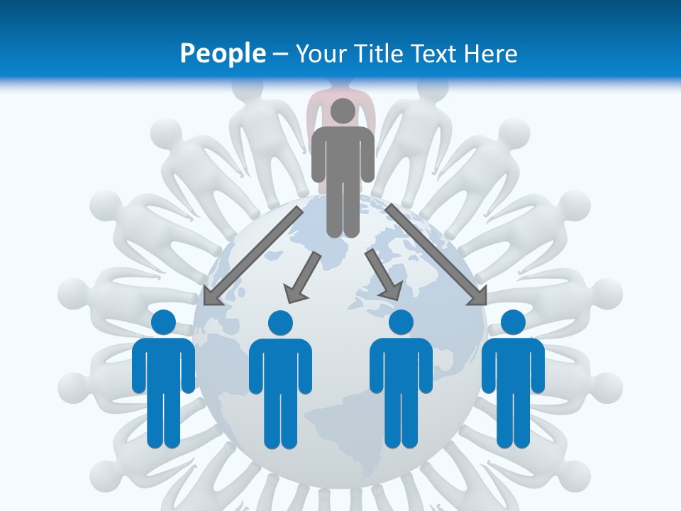 A Person Standing On Top Of A Globe PowerPoint Template