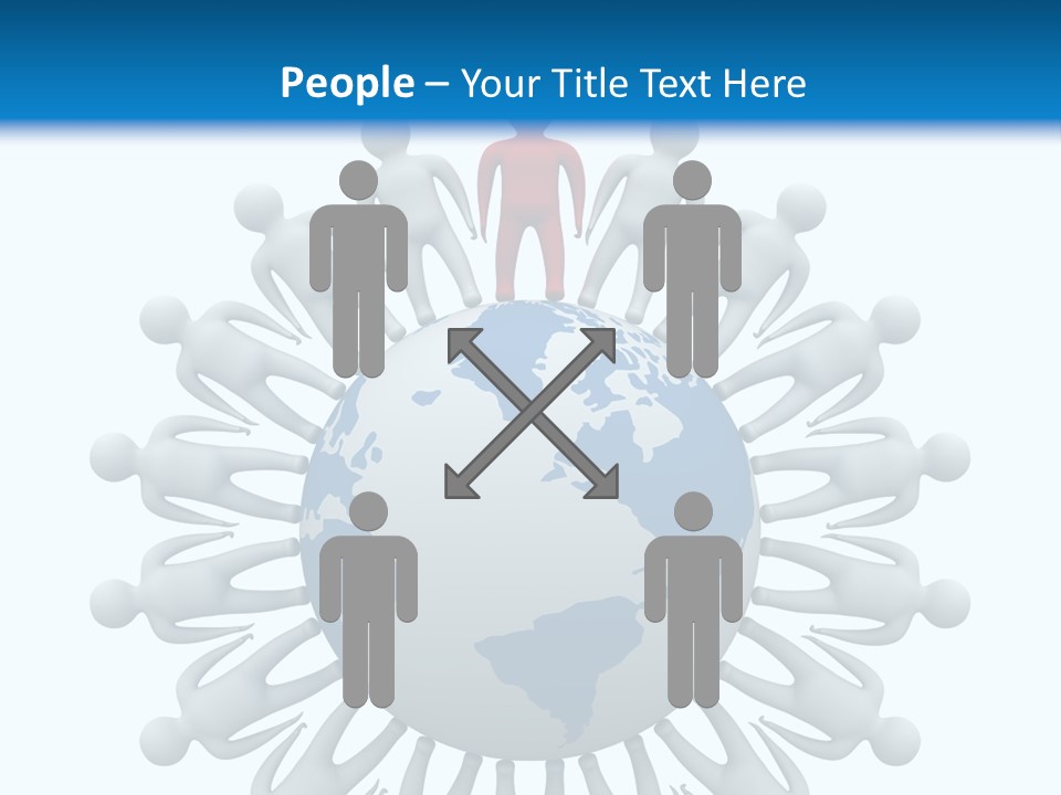 A Person Standing On Top Of A Globe PowerPoint Template