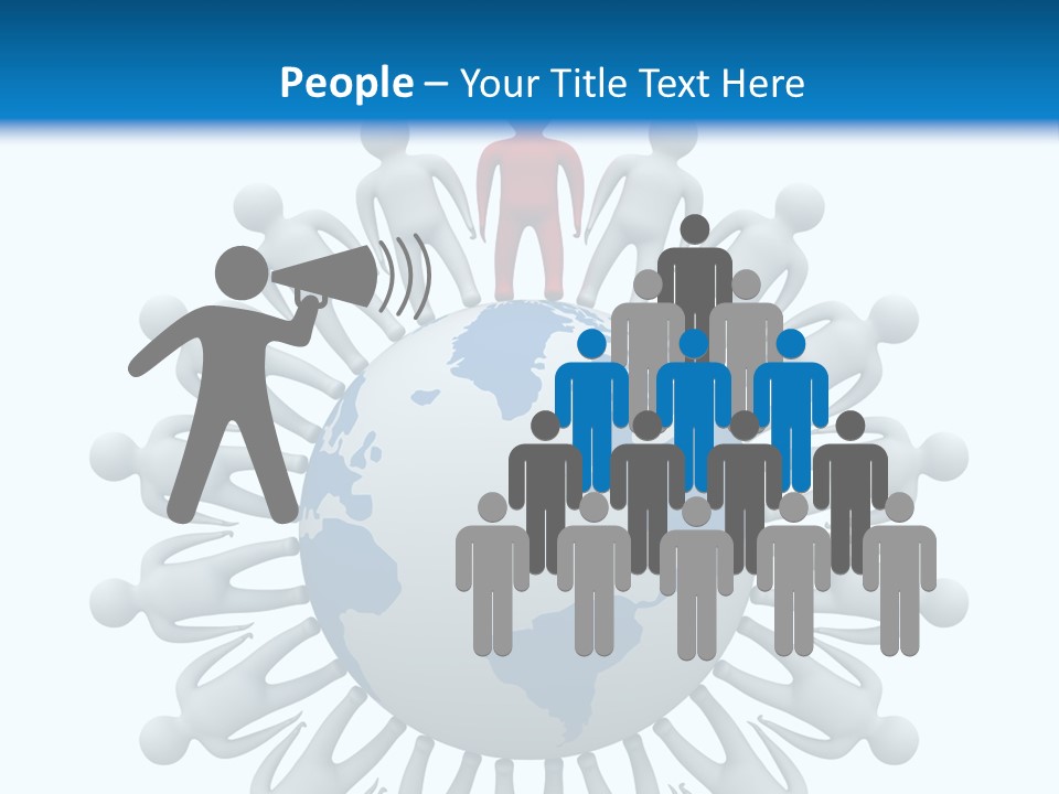 A Person Standing On Top Of A Globe PowerPoint Template