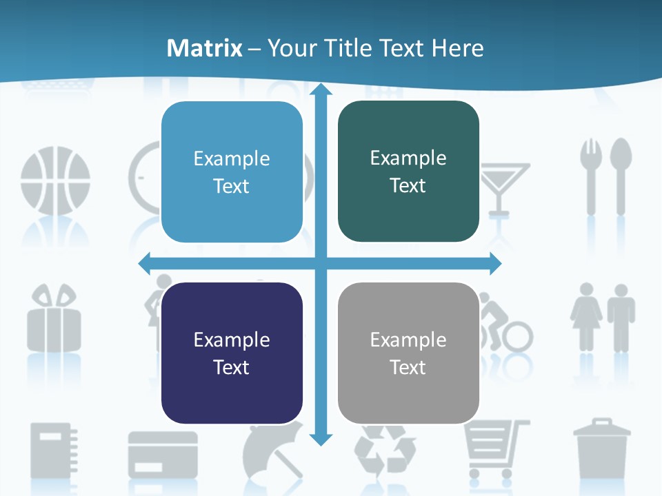 Camera Cart Icon PowerPoint Template