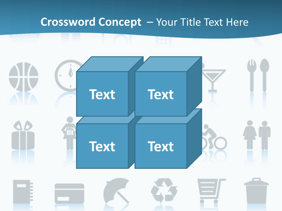 Camera Cart Icon PowerPoint Template