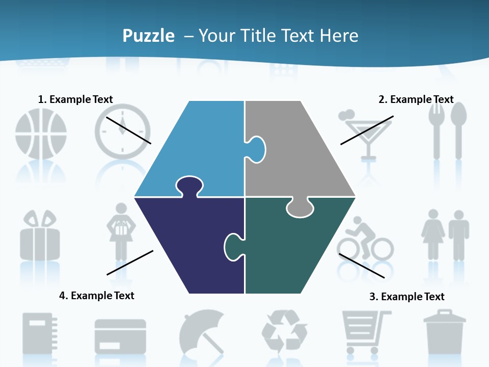 Camera Cart Icon PowerPoint Template