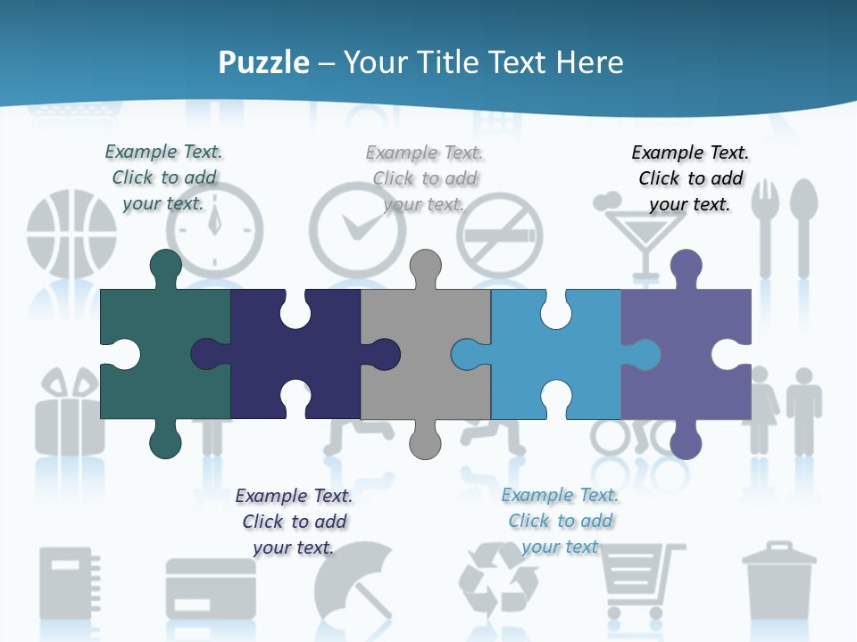Camera Cart Icon PowerPoint Template