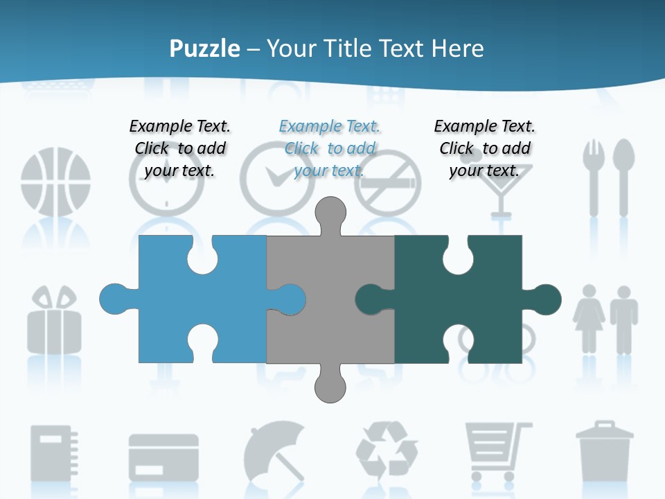 Camera Cart Icon PowerPoint Template