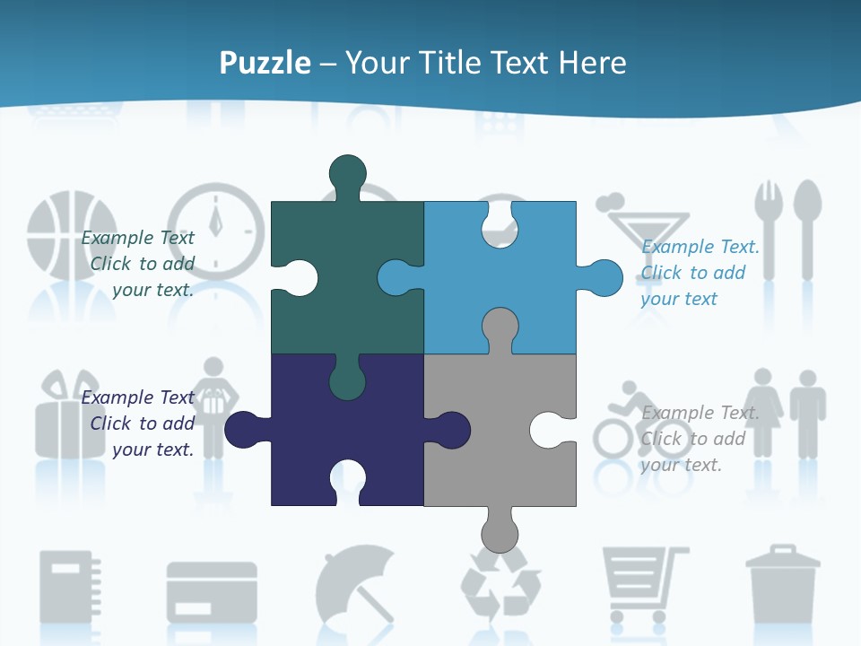 Camera Cart Icon PowerPoint Template