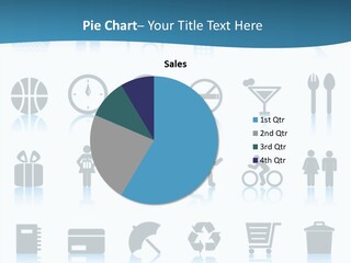 Camera Cart Icon PowerPoint Template