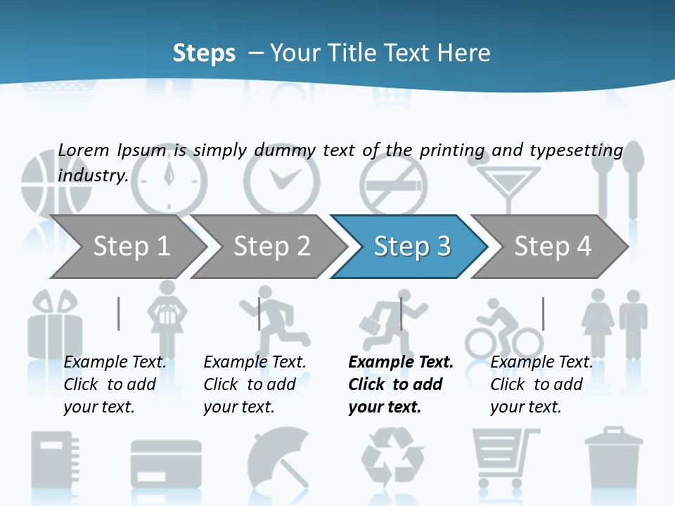 Camera Cart Icon PowerPoint Template