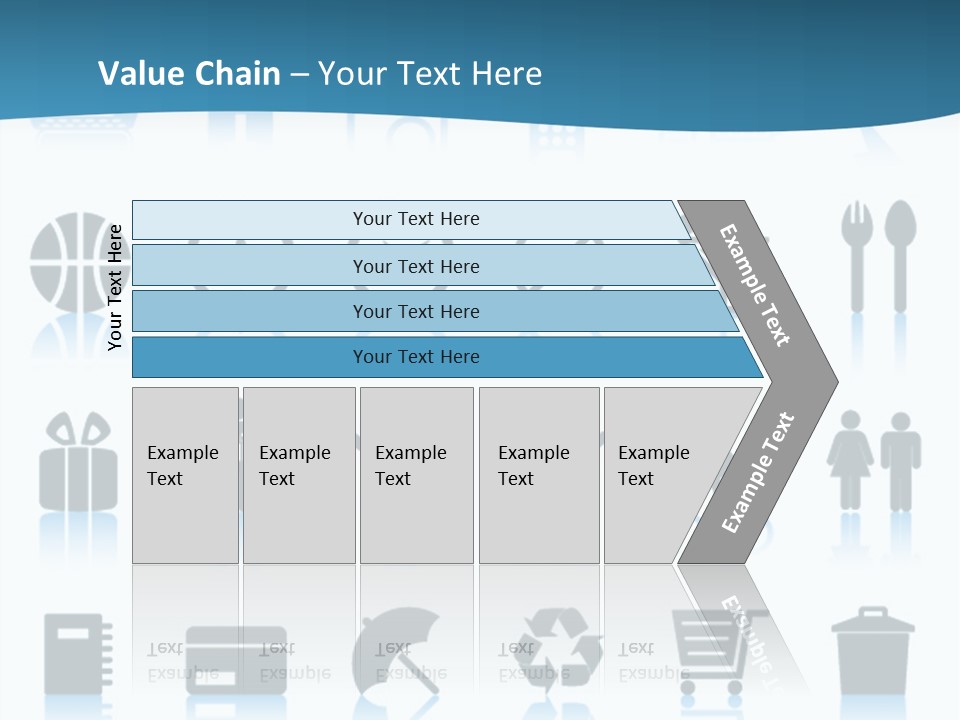 Camera Cart Icon PowerPoint Template