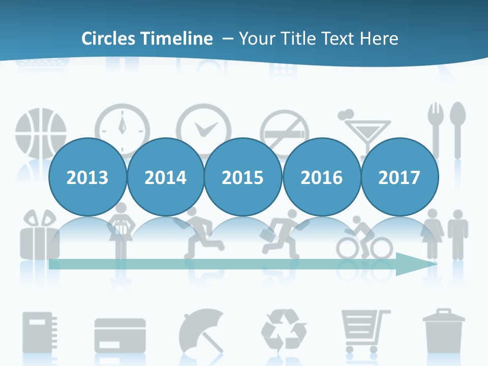 Camera Cart Icon PowerPoint Template