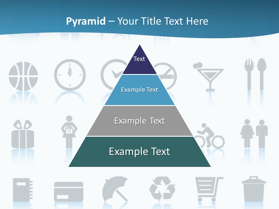 Camera Cart Icon PowerPoint Template