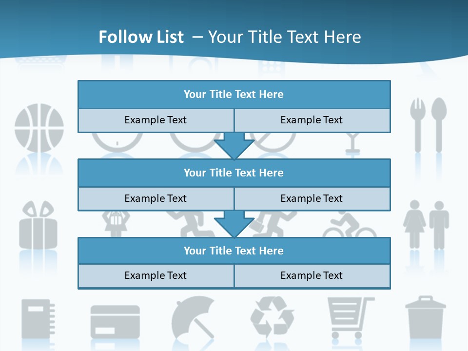 Camera Cart Icon PowerPoint Template