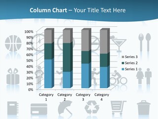 Camera Cart Icon PowerPoint Template