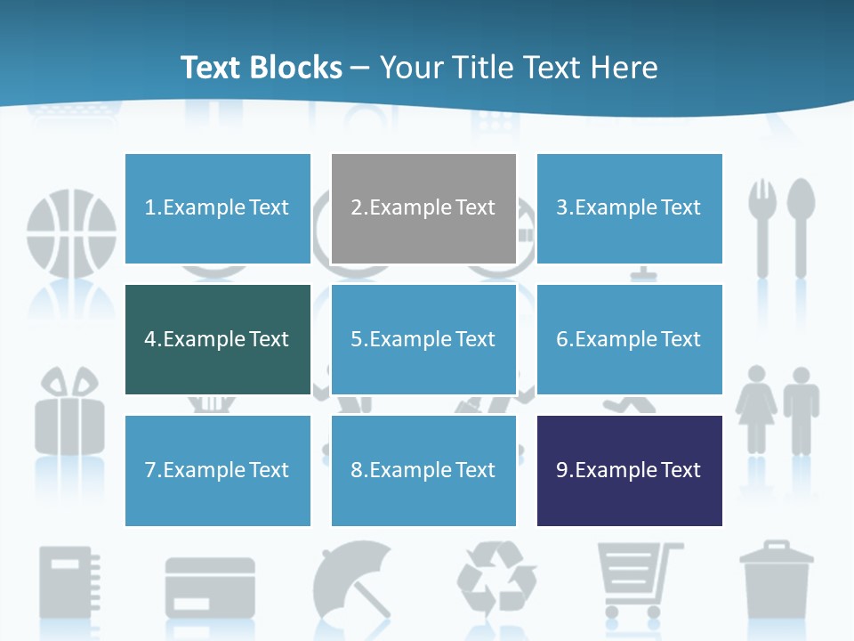 Camera Cart Icon PowerPoint Template