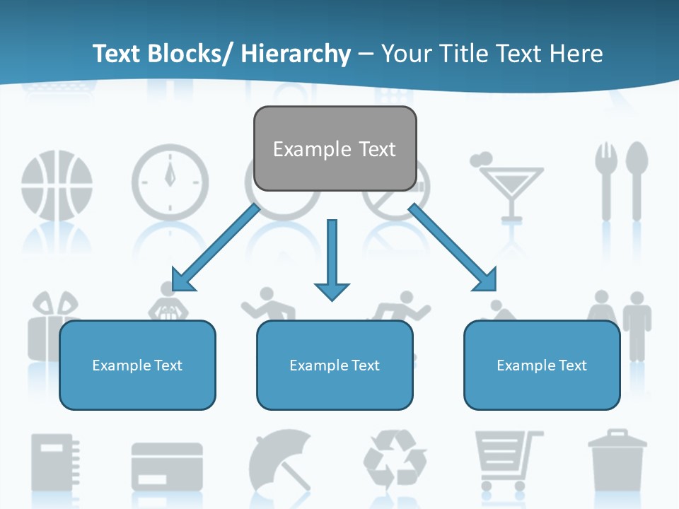 Camera Cart Icon PowerPoint Template