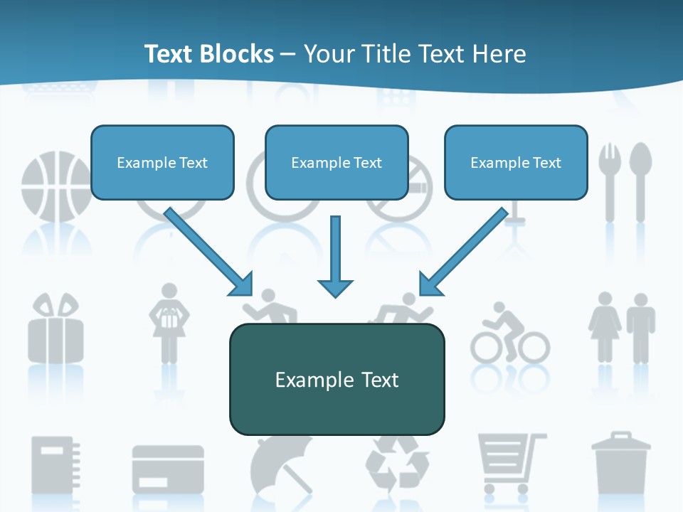 Camera Cart Icon PowerPoint Template